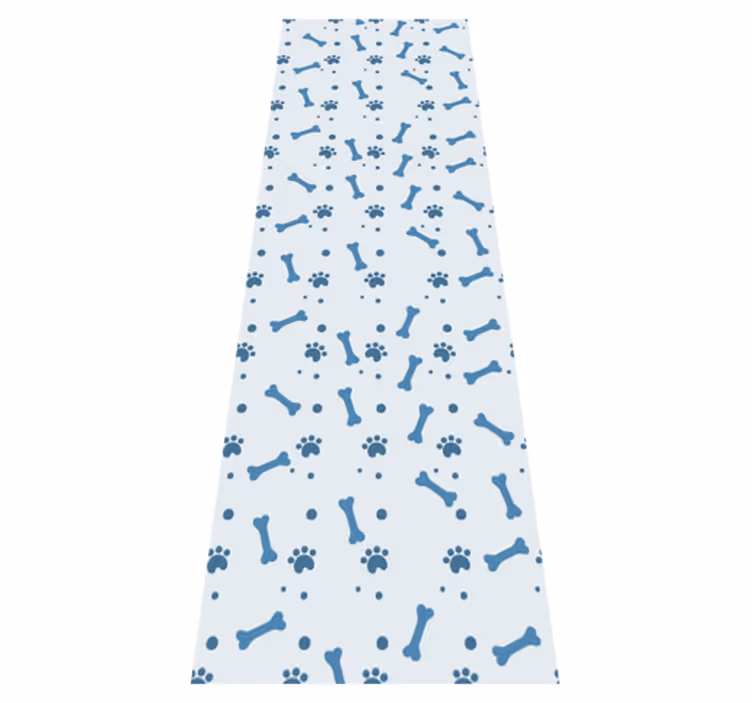 Vinyl teppich schlafzimmer mit blauen hundeknochen muster - TenStickers