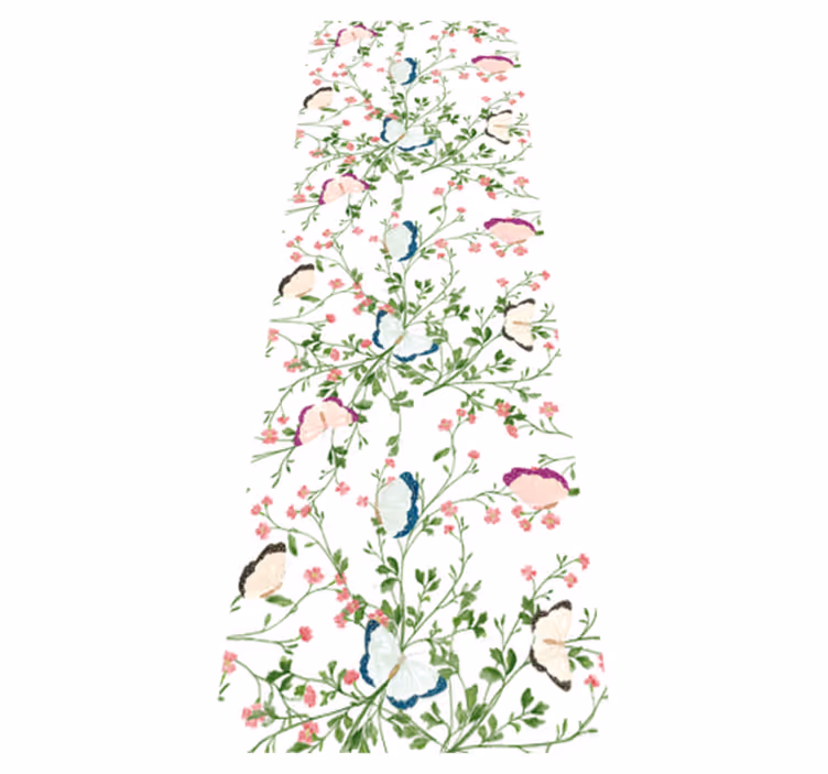 Vinyl teppich schlafzimmer in fantasievoller aquarelloptik - TenStickers