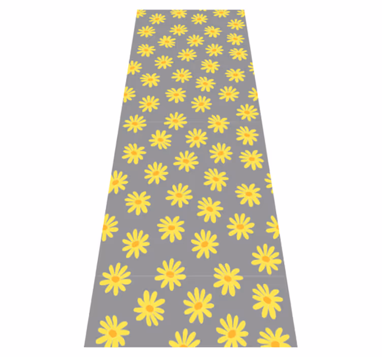 Vinyl teppich schlafzimmer in pantone calendula - TenStickers