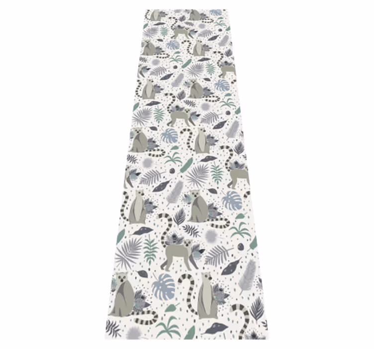 Vinyl teppich schlafzimmer nordic lemur - TenStickers