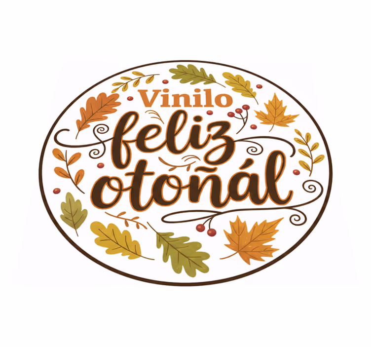 Vinyl teppich schlafzimmer herbstliche freude - TenStickers