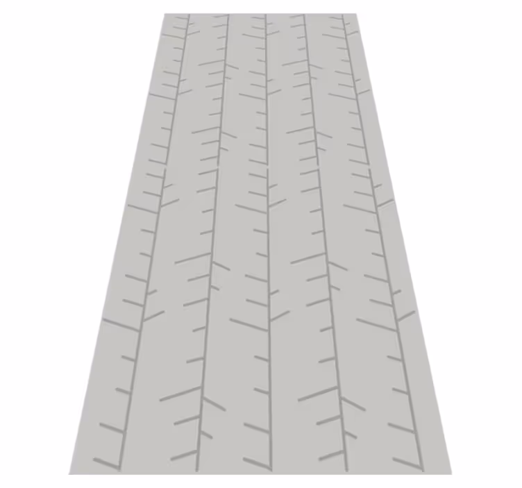 Vinyl teppich nordisch mit grauem streifenmuster - TenStickers