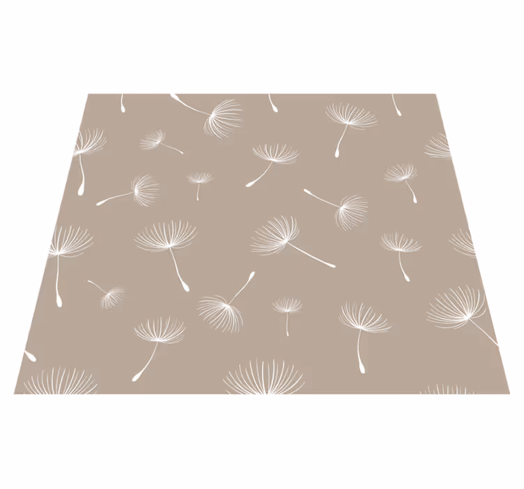 Vinyl teppich natur löwenzahn patchwork - TenStickers