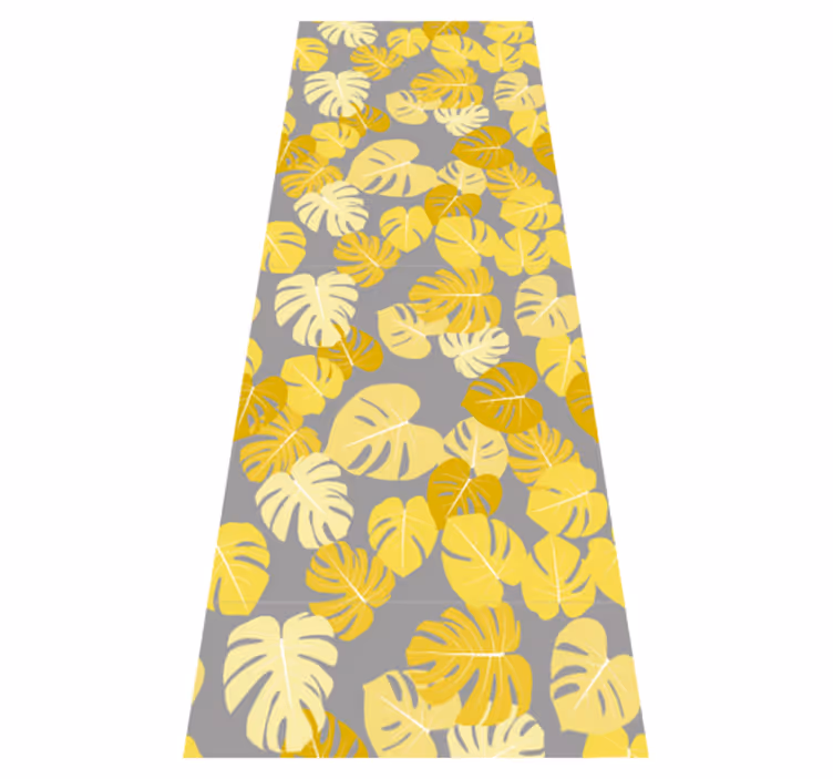 Vinyl teppich natur monstera blatt pantone - TenStickers