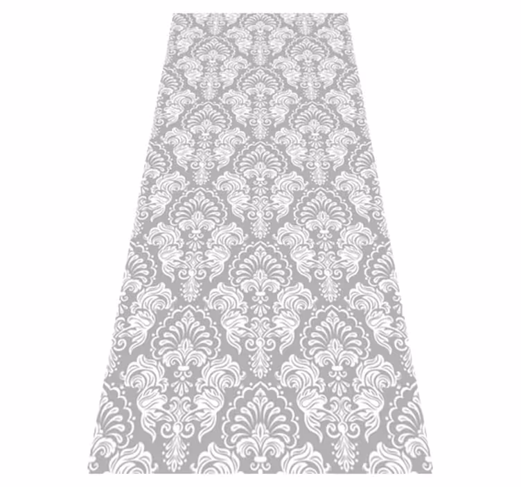 Vinyl teppich vintage im nahtlosen damask-stil - TenStickers