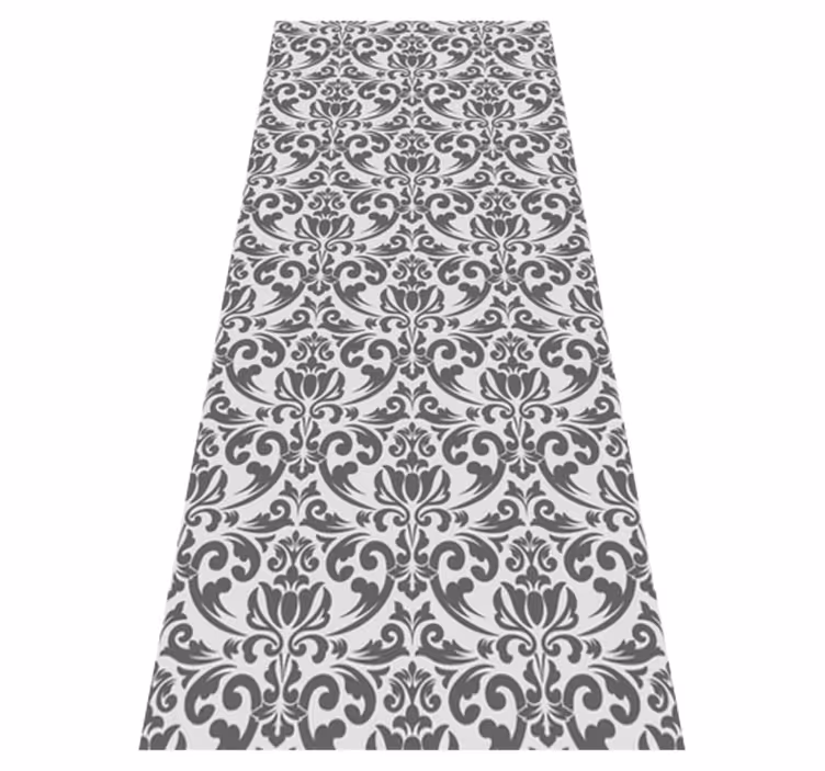 Vinyl teppich vintage mit abstraktem damaskmuster - TenStickers