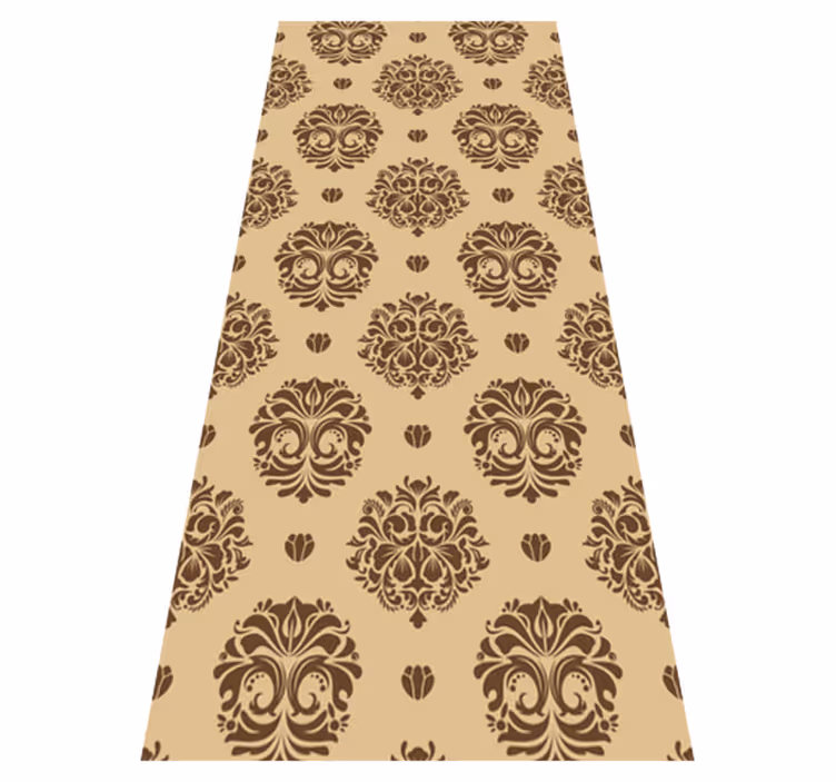 Vinyl teppich vintage beige im damaskus stil - TenStickers