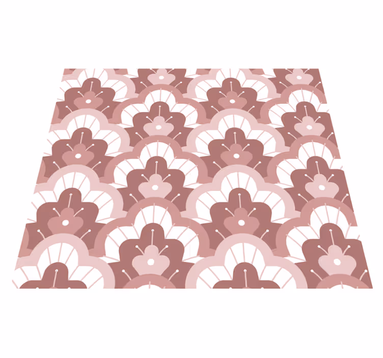 Vinyl teppich vintage in rosa vintage design - TenStickers