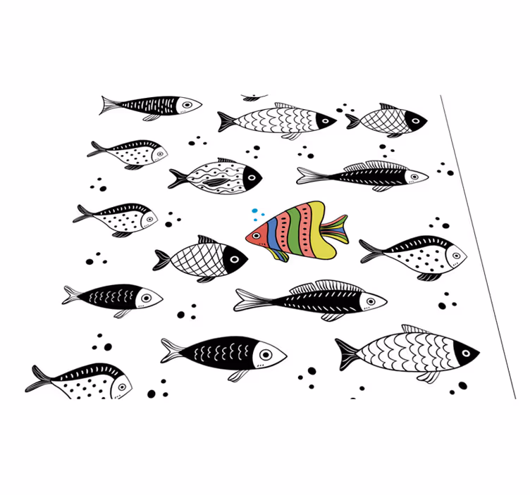 Vinyl teppich tiere gegenstrom - TenStickers