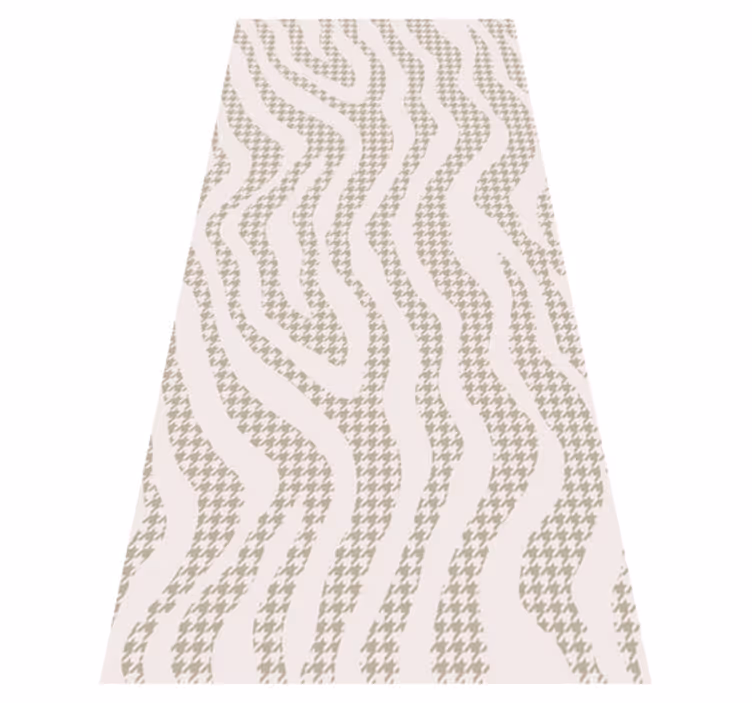 Vinyl teppich tiere beige unregelmäßiges zebramuster - TenStickers