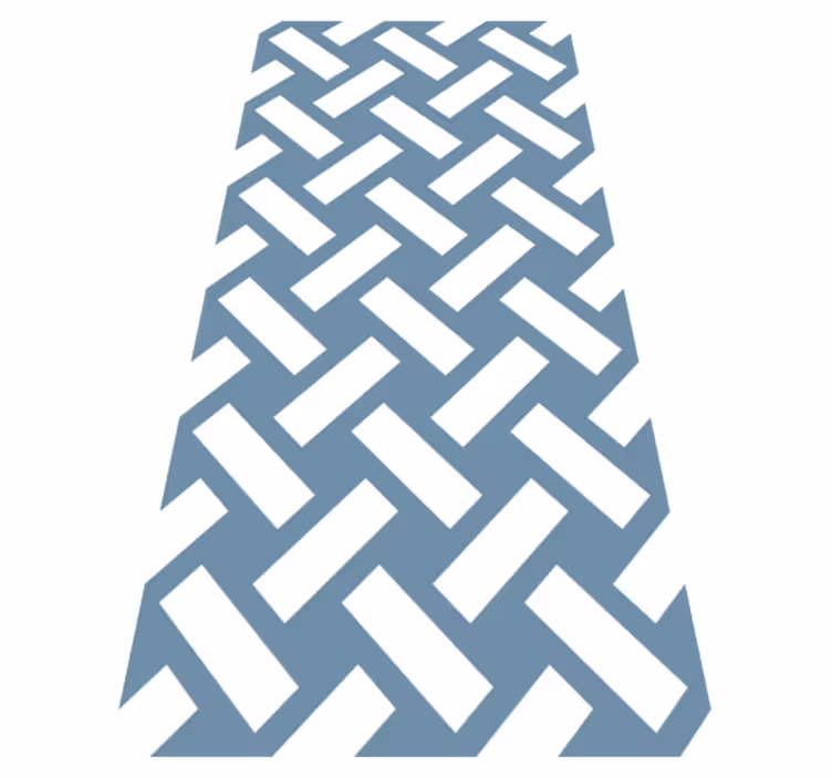 Vinyl teppich textur geometrisches blaues quadratmuster - TenStickers