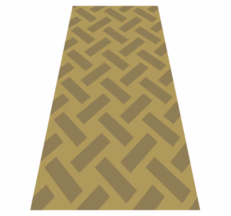 Vinyl teppich textur mit geometrischem gelben muster - TenStickers