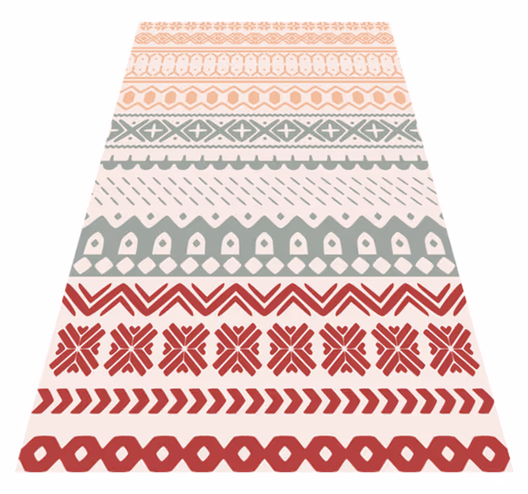 Vinyl teppich textur im vintage viking muster - TenStickers