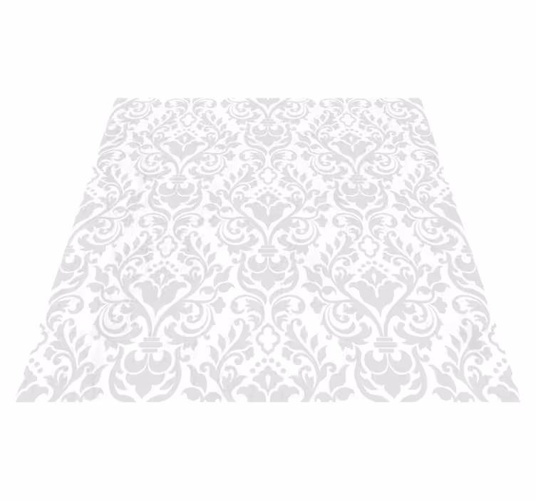 Vinyl teppich vintage im grunge damask design - TenStickers