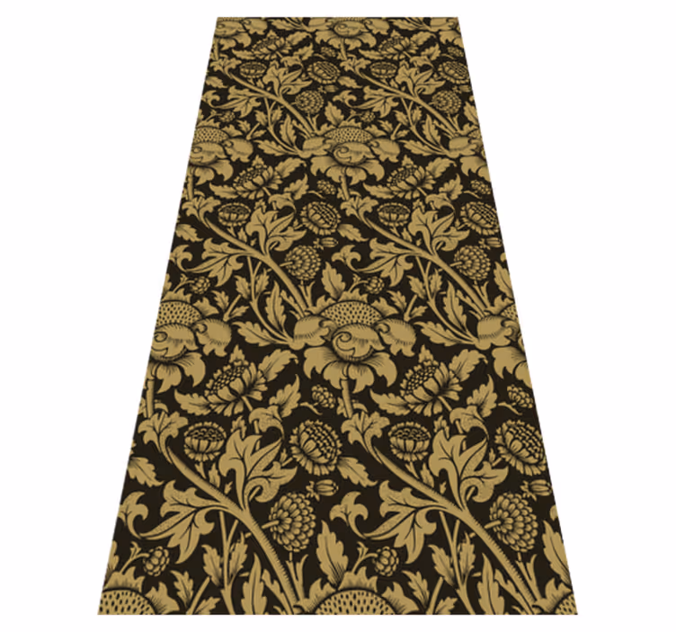 Vinyl teppich vintage mit französischem blumenmuster - TenStickers