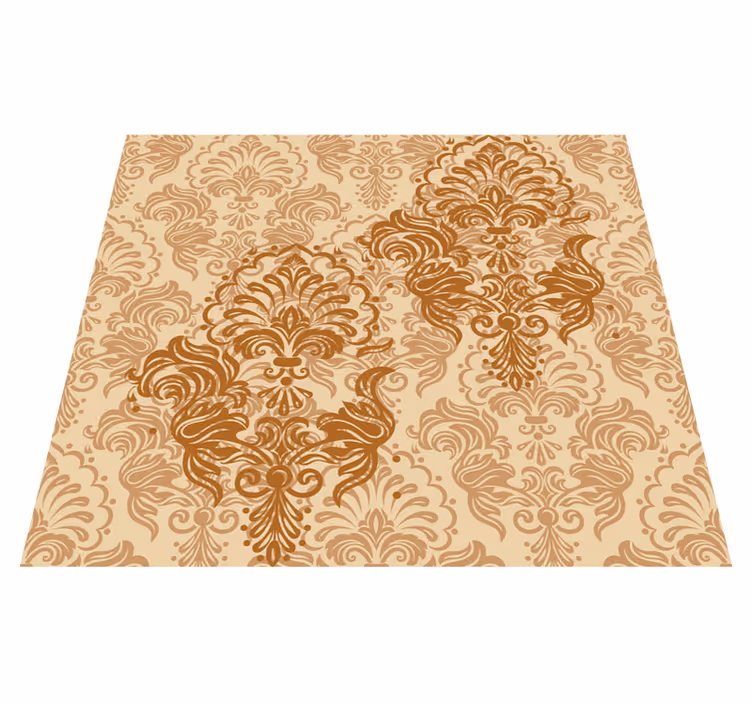 Vinyl teppich vintage mit warmen farben und muster - TenStickers