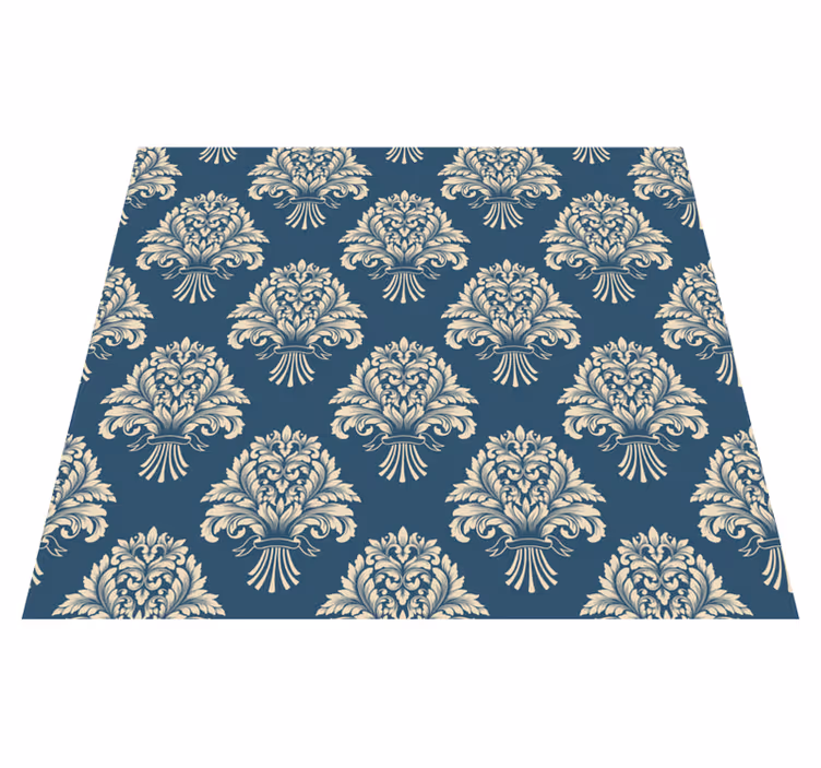 Vinyl teppich vintage im barockblüten design - TenStickers
