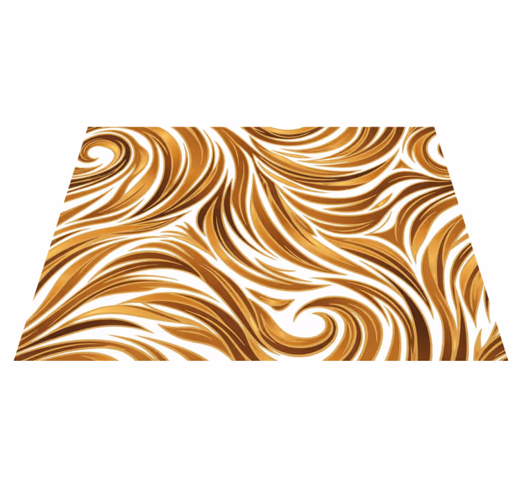 Vinyl teppich vintage in goldener optik - TenStickers