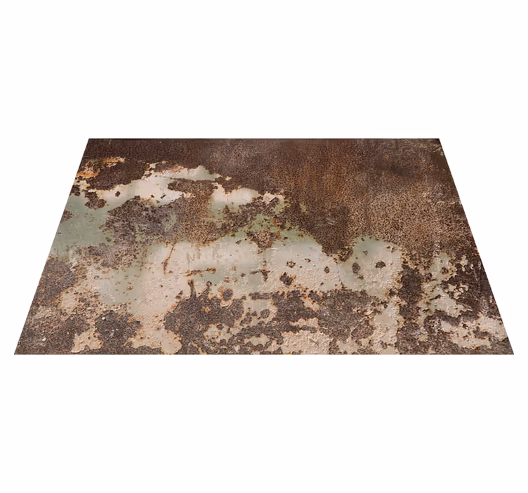 Vinyl teppich textur rostige metallwand - TenStickers