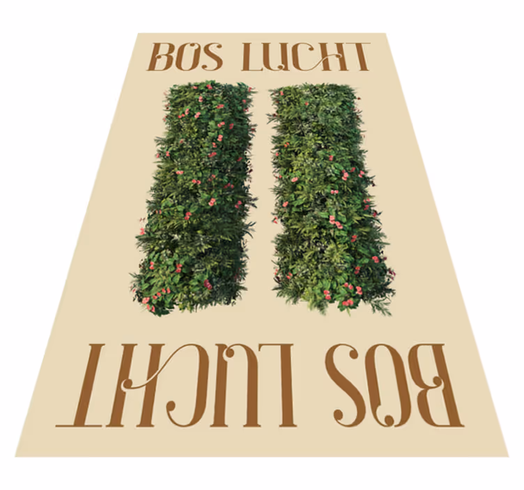 Vinyl teppich text mit frischer luft - TenStickers