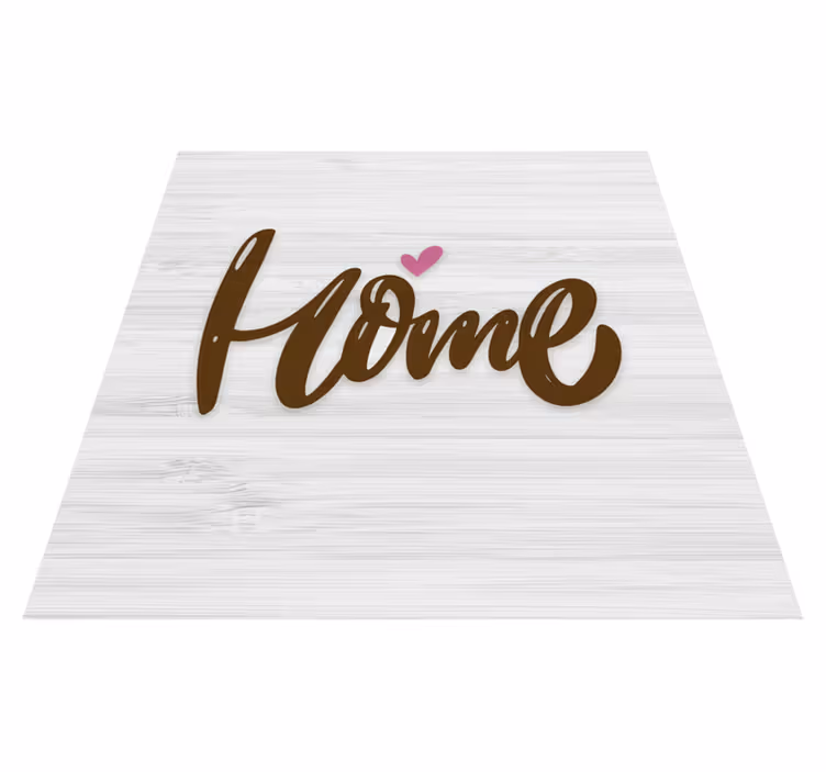 Vinyl teppich text vintage weißes zuhause holzplanken 3 - TenStickers