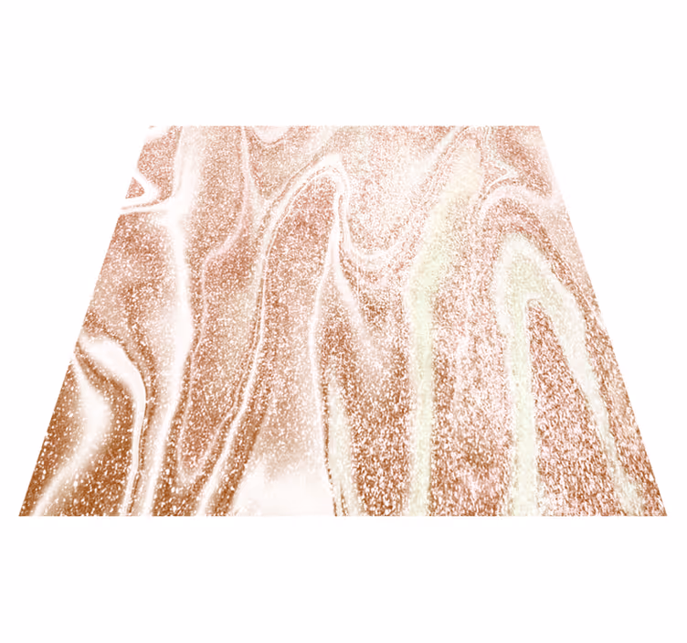 Vinyl teppich textur in pinkem und goldenem marmor-effekt - TenStickers