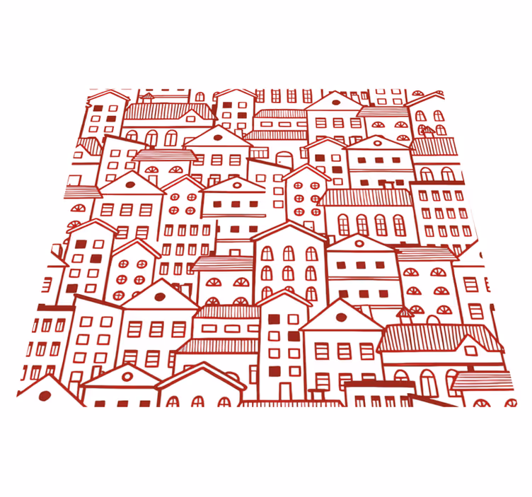 Vinyl teppich textur im modernen stadt comic-stil - TenStickers