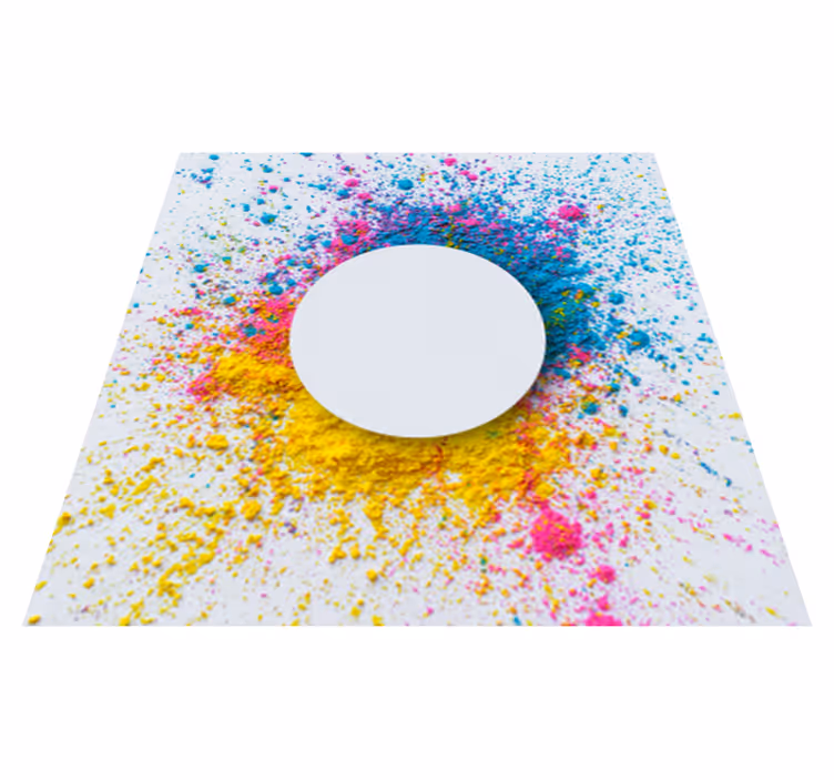 Vinyl teppich geometrisch kreisspritzer - TenStickers