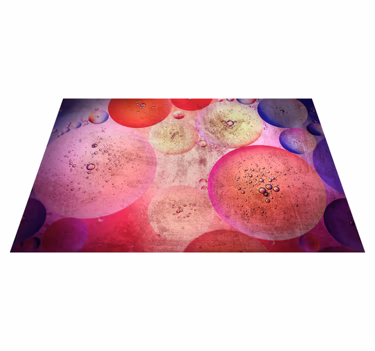Vinyl teppich geometrisch moderne kreisförmige designs - TenStickers