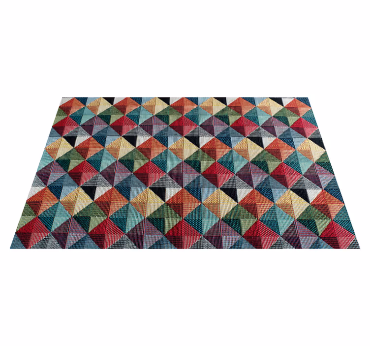 Vinyl teppich geometrisch in geometrischen formen - TenStickers