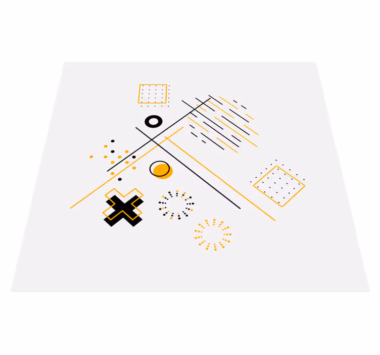 Vinyl teppich geometrisch konzentrische kreise - TenStickers