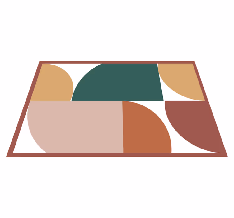 Vinyl teppich geometrisch abstraktes muster kunst - TenStickers