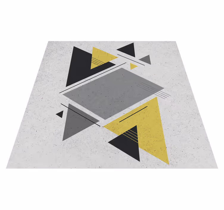 Vinyl teppich geometrisch nordische dreiecke - TenStickers