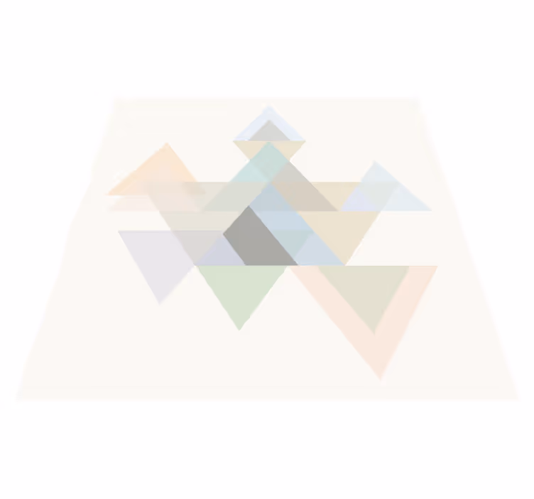 Vinyl teppich geometrisch bunte wandkunst dreiecke - TenStickers