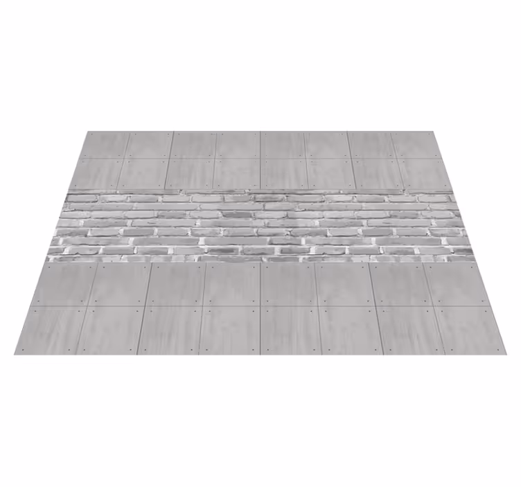 Vinyl teppich grau betonpaneele - TenStickers