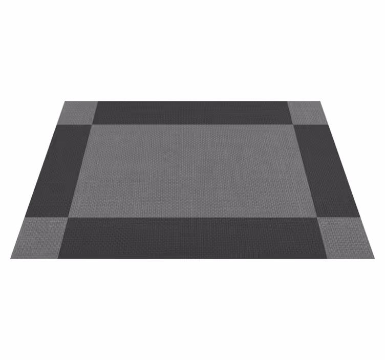 Vinyl teppich grau eleganter stil mit grauem hintergrund - TenStickers
