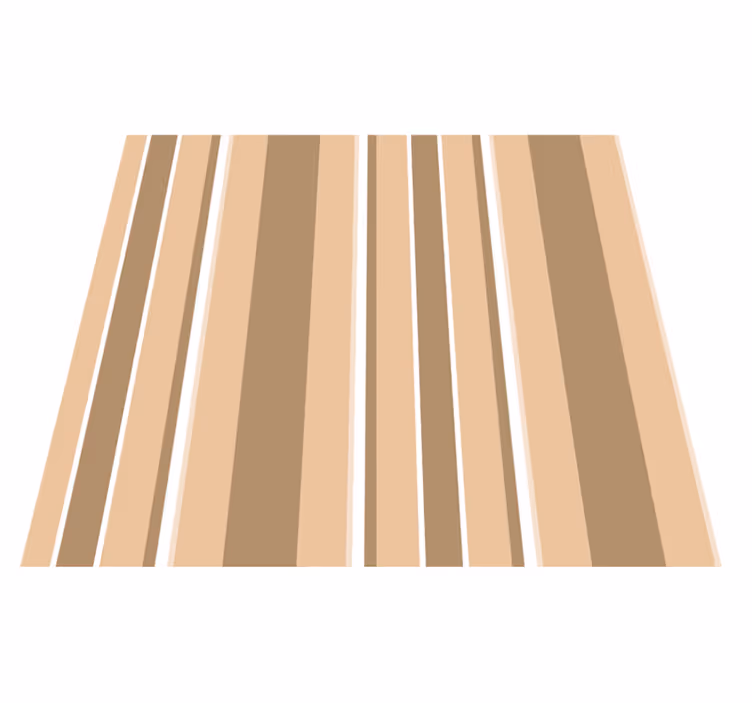 Vinyl teppich beige in tropischer farbpalette - TenStickers