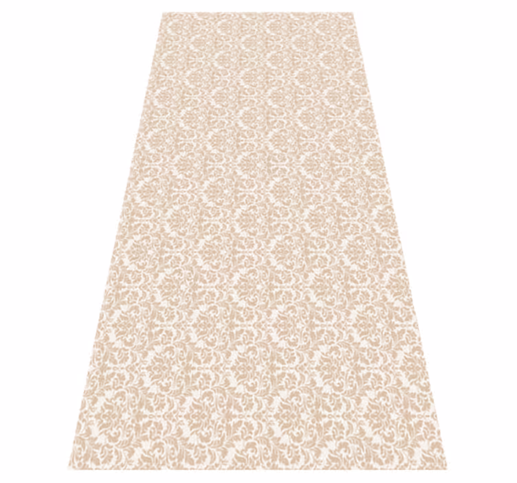 Vinyl teppich beige antik hellbeige muster - TenStickers
