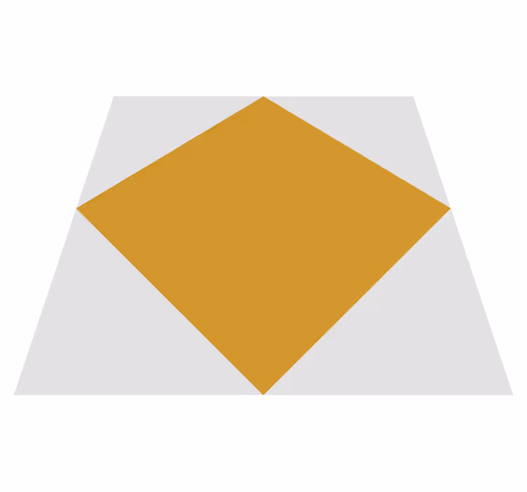 Vinyl teppich gelb senfgelb rhombus xxl - TenStickers