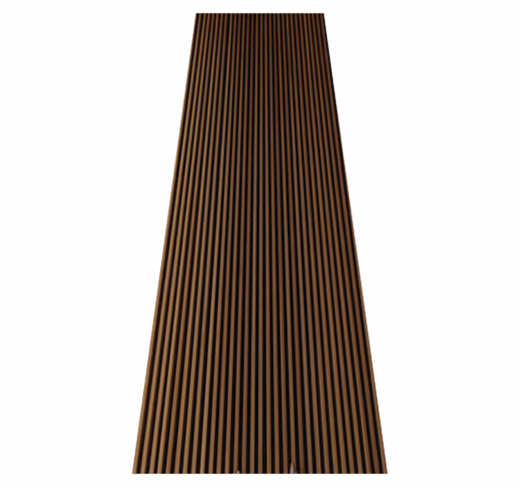 Vinyl teppich braun im holzstil teak vertikal design - TenStickers