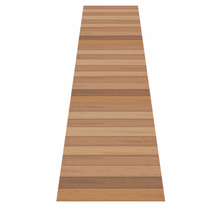 Vinyl teppich braun elegante rustikale holzplanken - TenStickers