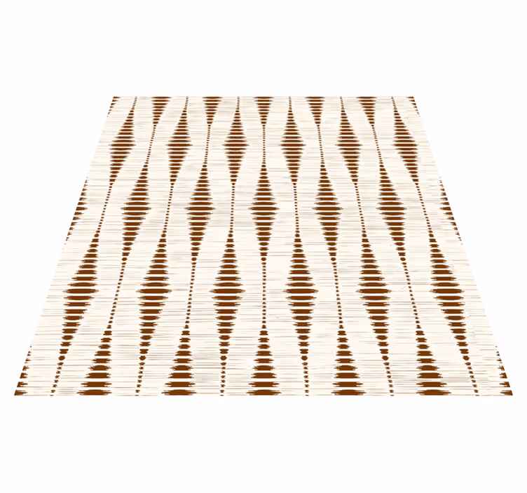 Vinyl teppich terrasse schokoladenbraun rabaul ikat - TenStickers