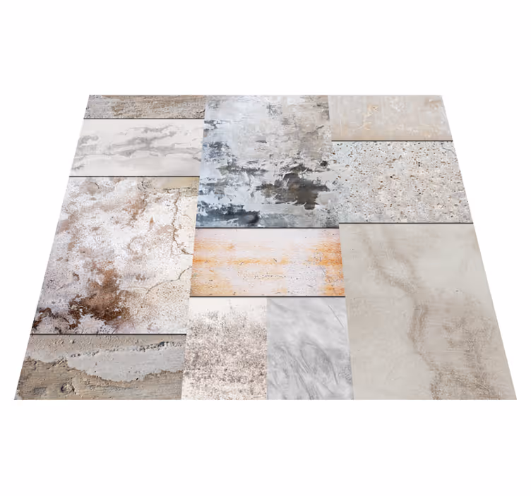 Vinyl teppich terrasse mit modern strukturierter oberfläche - TenStickers