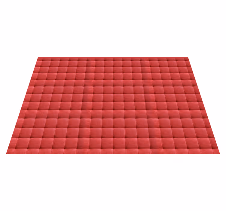 Vinyl teppich rot mit rotem lederpolster - TenStickers
