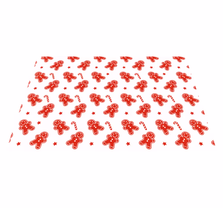 Roter vinyl teppich weihnachtsplätzchen - TenStickers