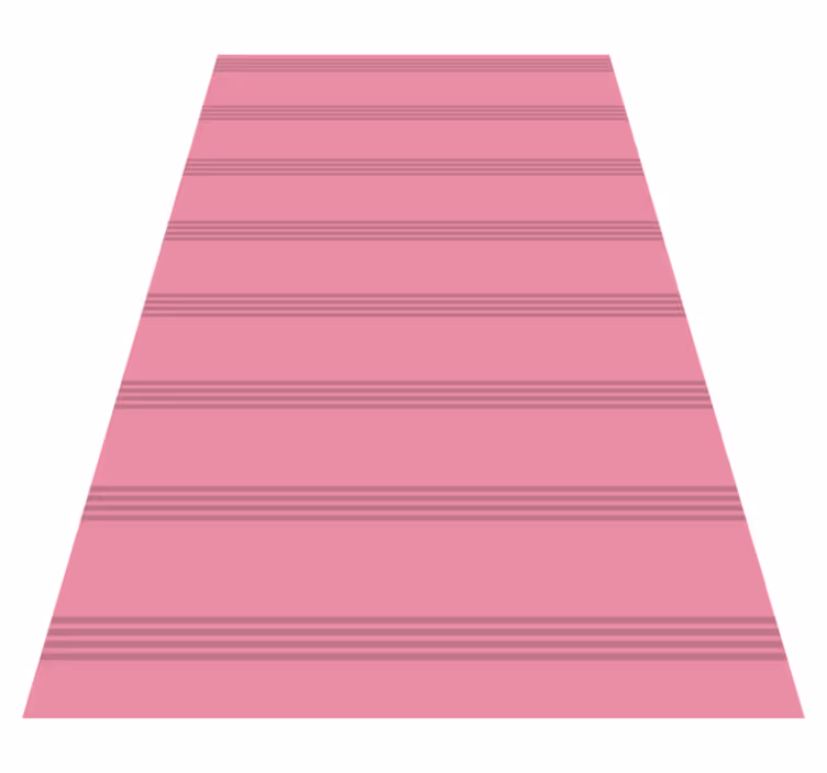 Vinyl teppich rosa mit dunkelpinken streifen - TenStickers