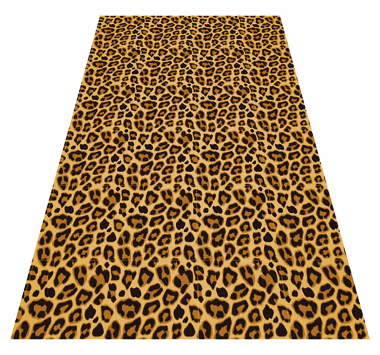 Vinyl Teppich Tiermuster Leopardendesign - TenStickers