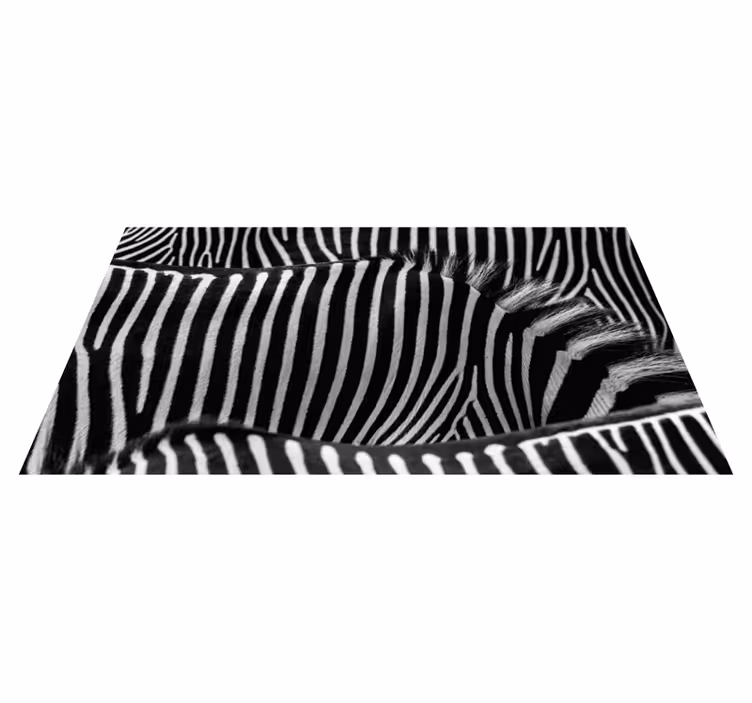 Vinyl Teppich Tiermuster Zebrastreifendesign - TenStickers