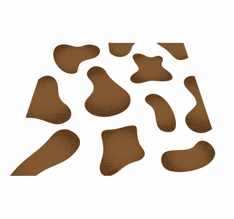 Vinyl Teppich Tiere abstraktes Kuhledermuster - TenStickers