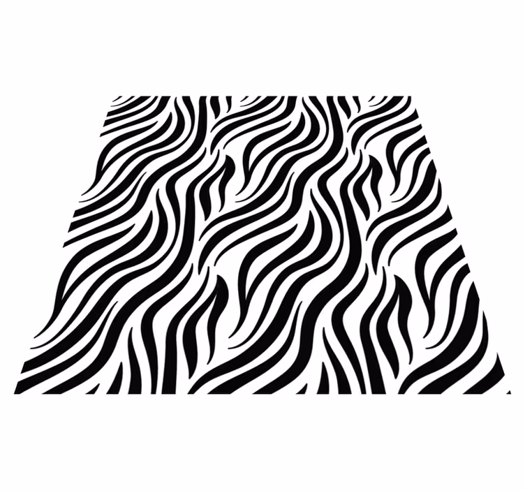 Vinyl Teppich Tiere Zebrastreifenmuster - TenStickers